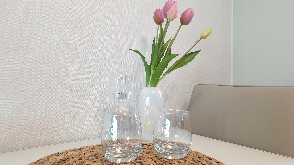 오로라 홀로그램 도자기 화병 리뷰후기