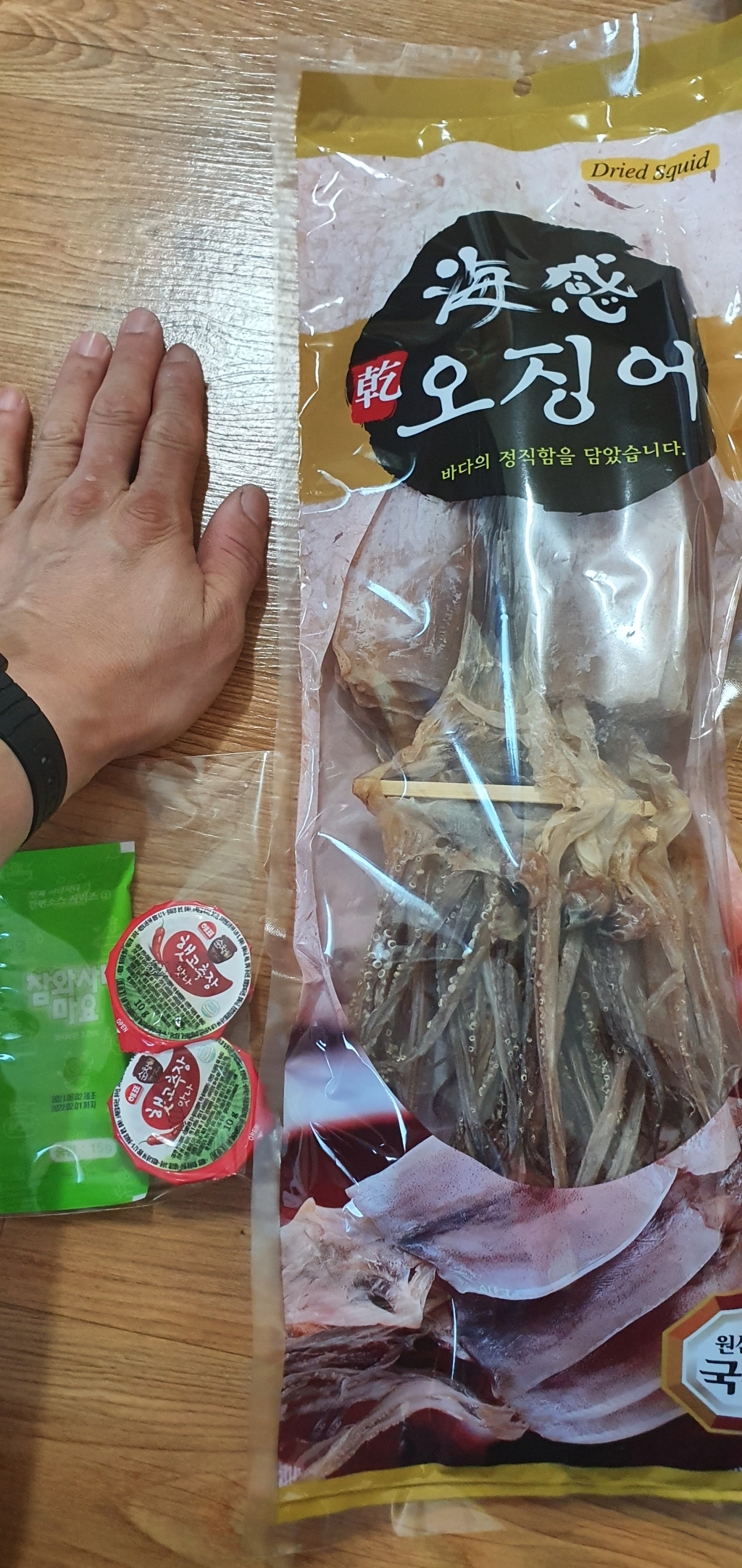 참누리 동해안 건오징어10마리 고추장 와사비마요 증정 리뷰후기
