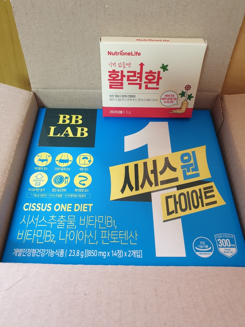 뉴트리원 비비랩 시서스 원 다이어트 12주분 활력환 1포 리뷰후기