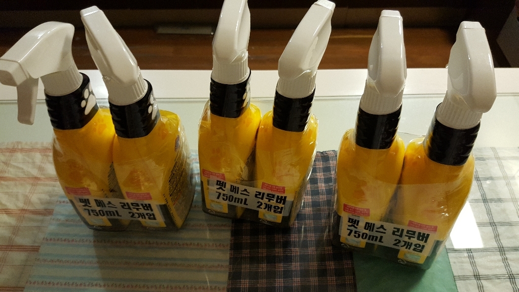 유한양행 유한락스 펫 메스 리무버 냄새제거 탈취제 6개
