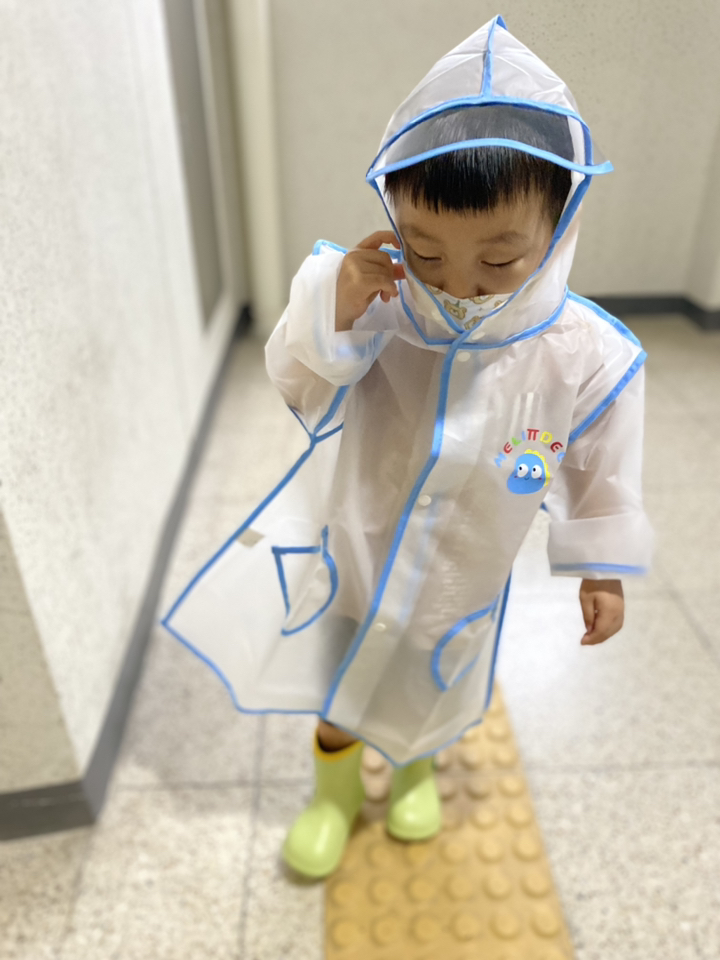 [행운이네] 동물 애니멀 아기우비 반투명 유아레인코트 4가지 디자인