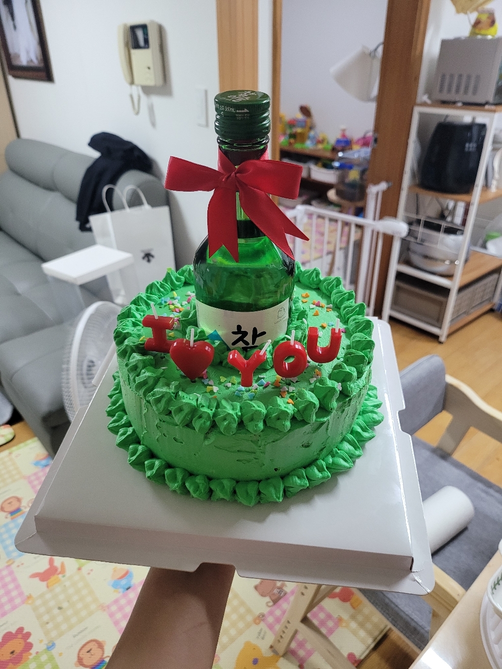엘틴 진한 푸드칼라 초록 1개 리뷰후기