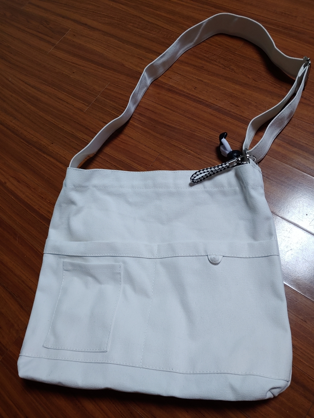 깽구 캔버스 앞포켓 에코백