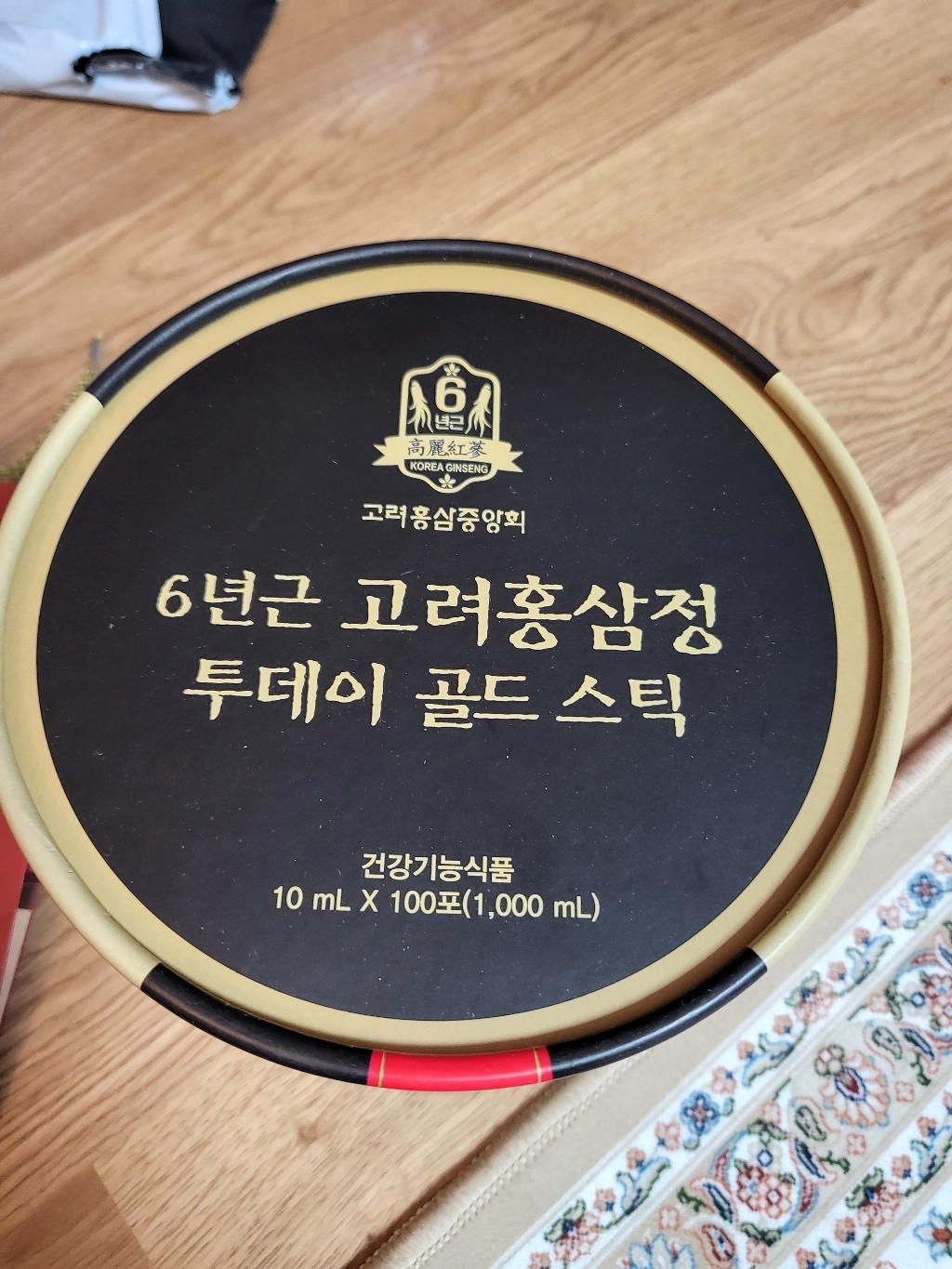 고려홍삼중앙회 6년근 고려홍삼정 투데이 골드 스틱 쇼핑백 리뷰후기