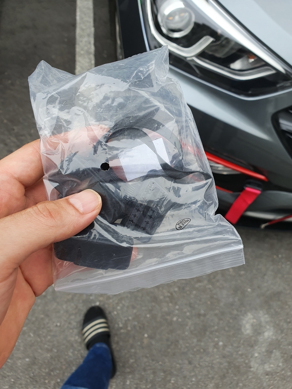리버폭스 차량용 HUD OBD2 케이블 슬림분배선