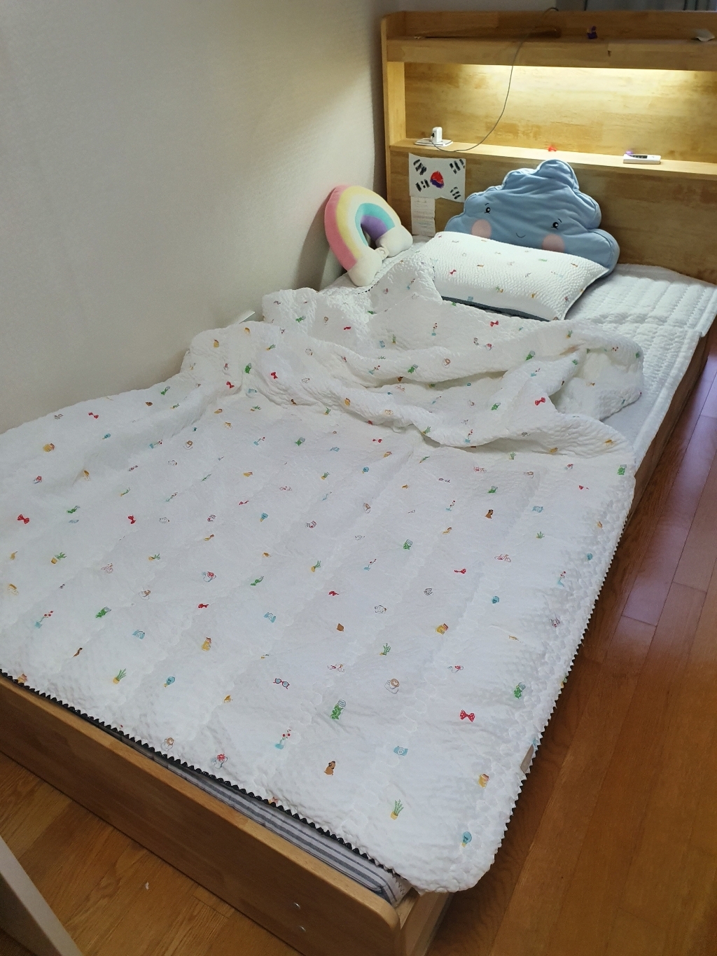 지베딩 시어서커 티타임 여름이불 풀세트
