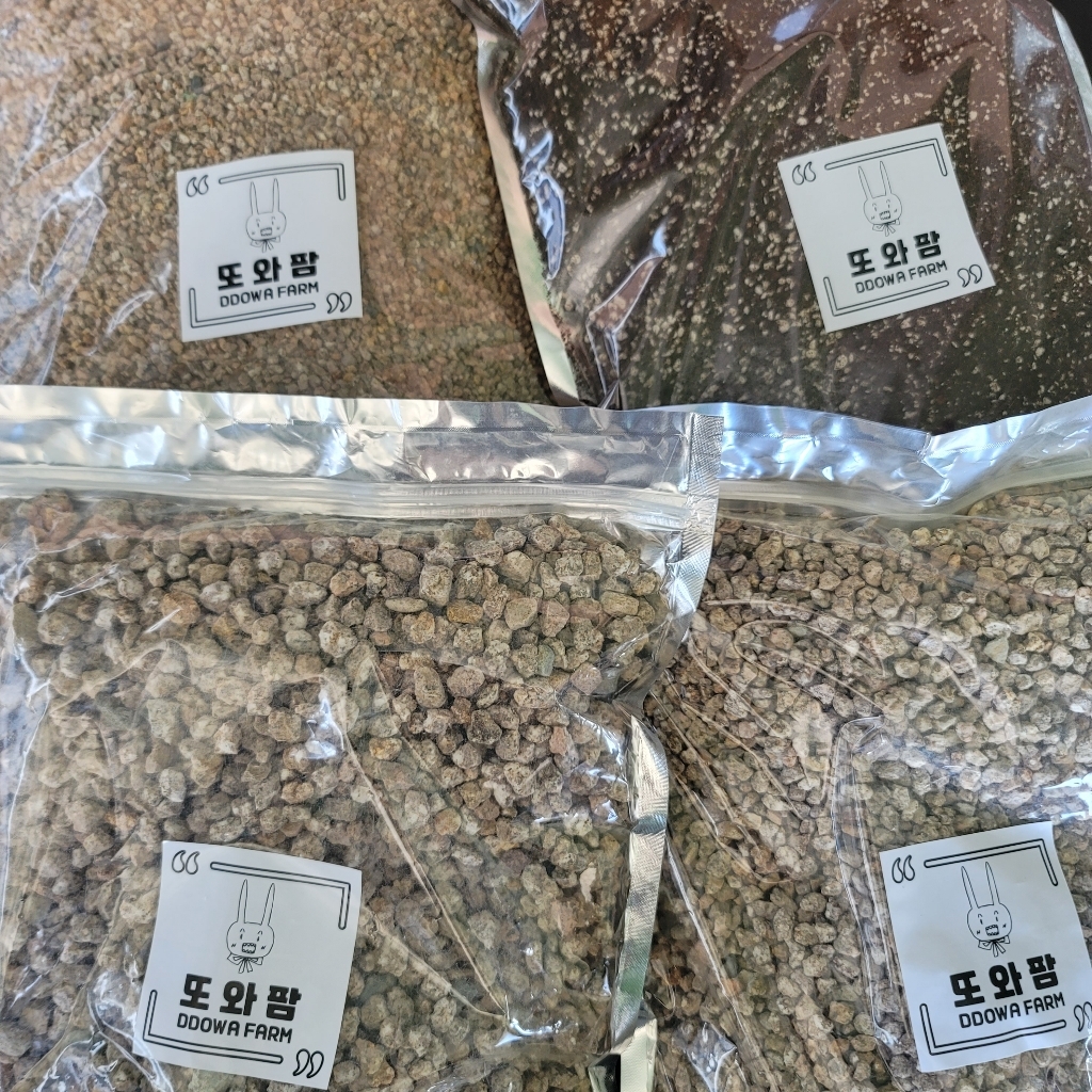 또와팜 세척 마사토 소립 중립 대립 분갈이 흙
