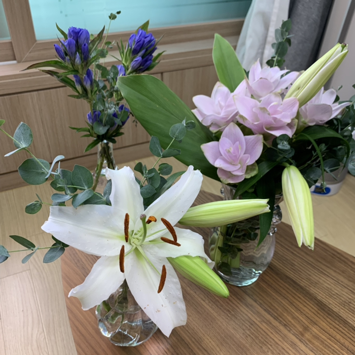 하루의공간 모닝 골드링 유리 화병