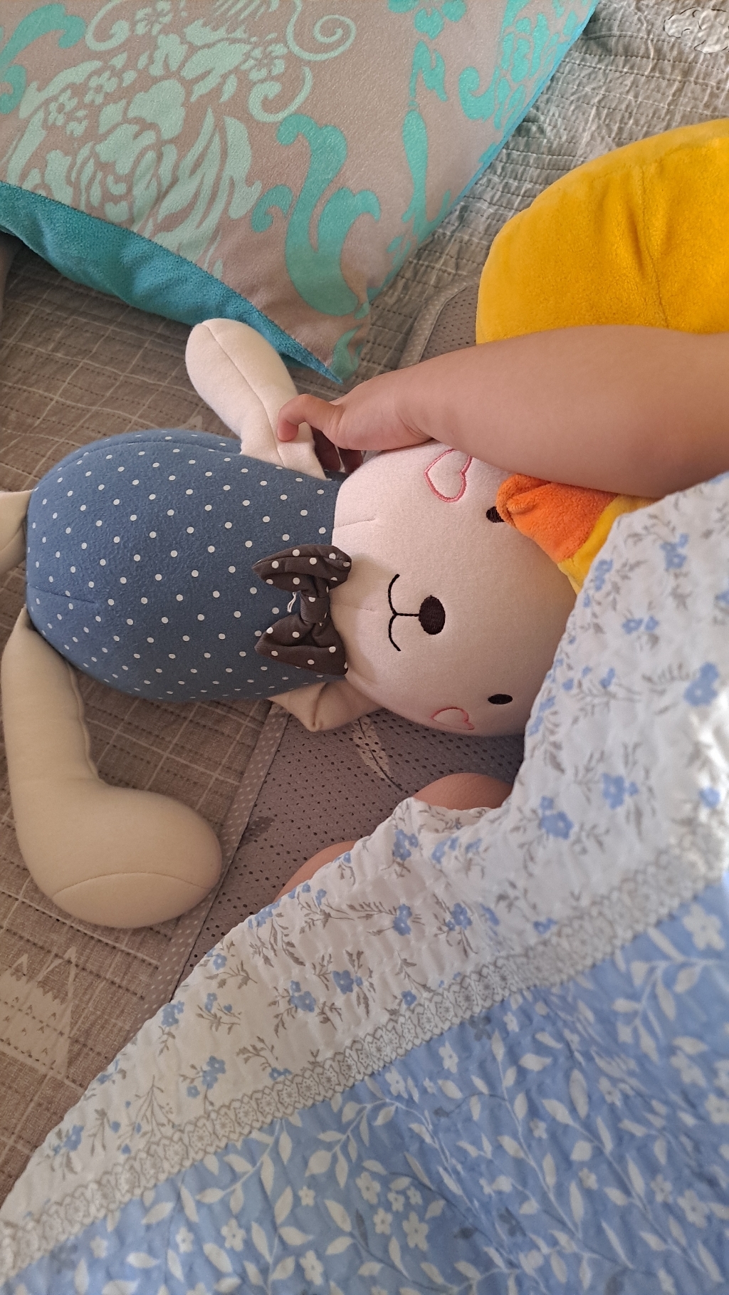 바이루체 유기농 애착인형 토끼 두루B 유아 출산 선물 용품