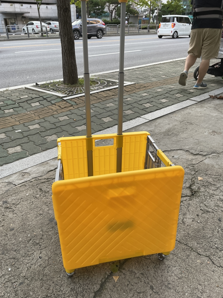 킾앤고 4바퀴 다용도 폴딩 카트 대형 뚜껑