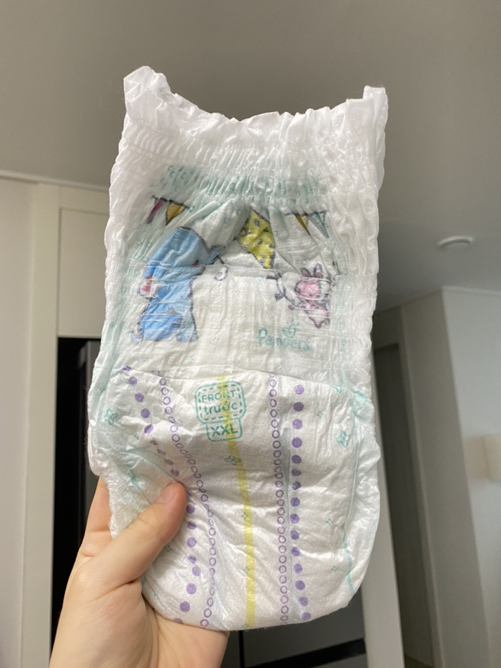팸퍼스 베이비 드라이 팬티형 기저귀 아동공용 XXL 리뷰후기