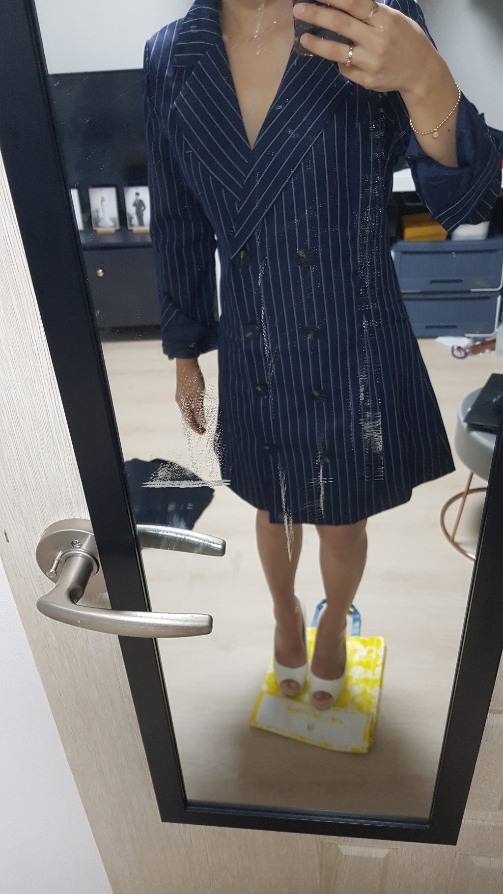대박난박양 롱 슬림 자켓 원피스