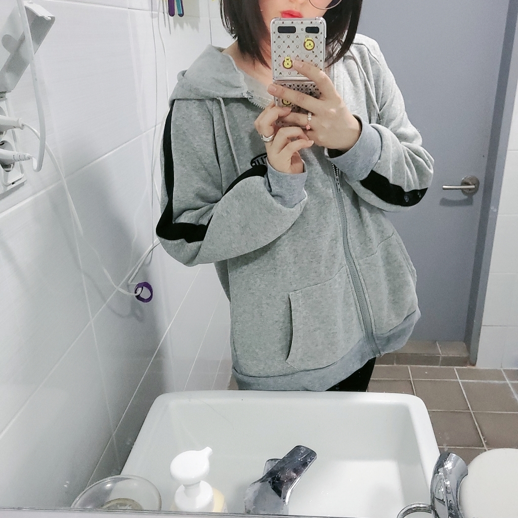리더스타 여성점퍼 기모 오버핏 자체제작 점퍼 후드집업 집업류