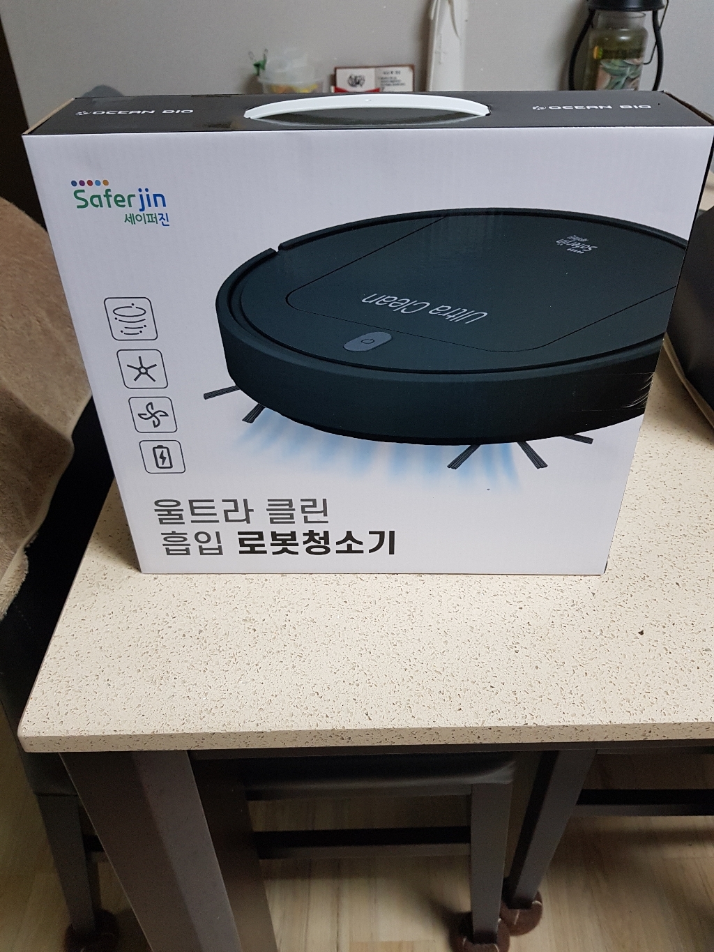 극세사패드 강력한 흡입력 세이퍼진 울트라 클린 흡입 로봇청소기