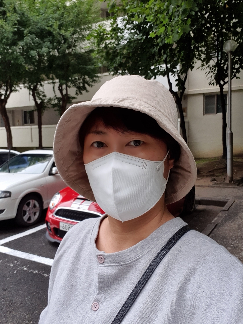 마인드맵 느티나무 벙거지 남녀공용 무지 버킷햇 캐주얼 코튼 모자
