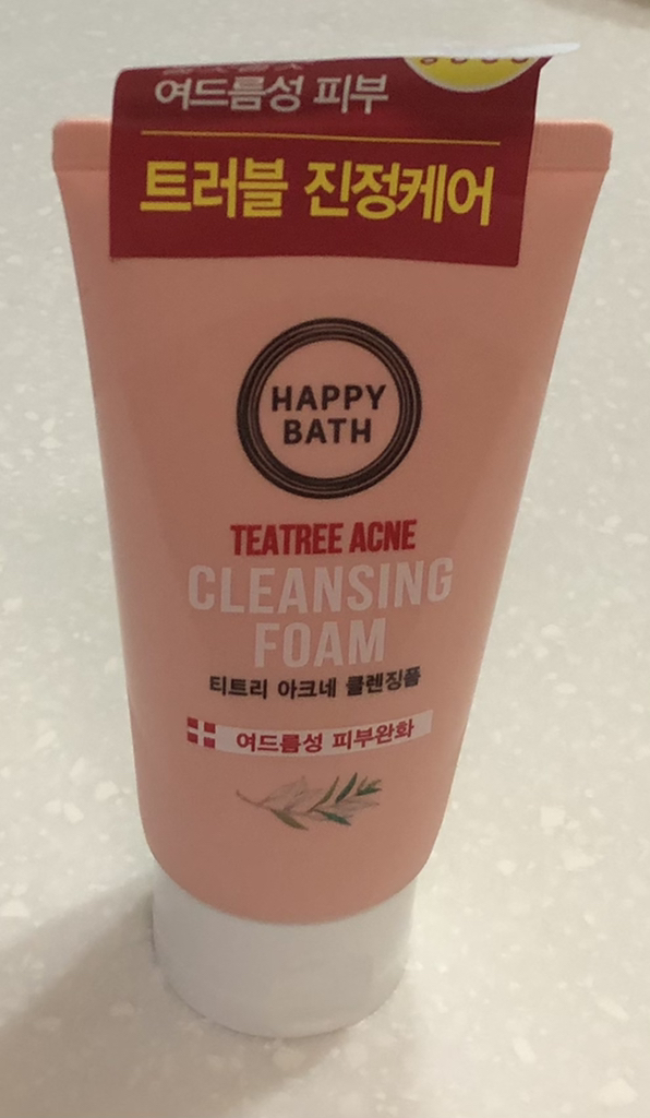 해피바스 티트리 아크네 클렌징 폼