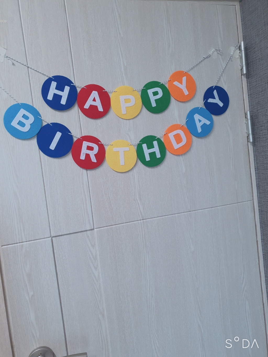 파티해 펠트 동글이 생일가랜드