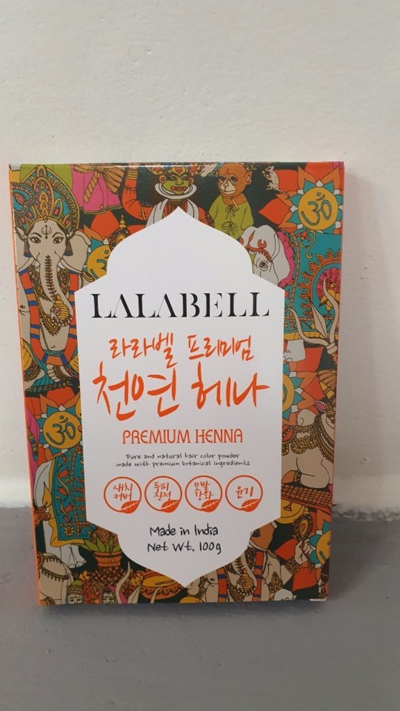 라라벨 천연 헤나 가루 새치 흰머리 커버 염색 염색약