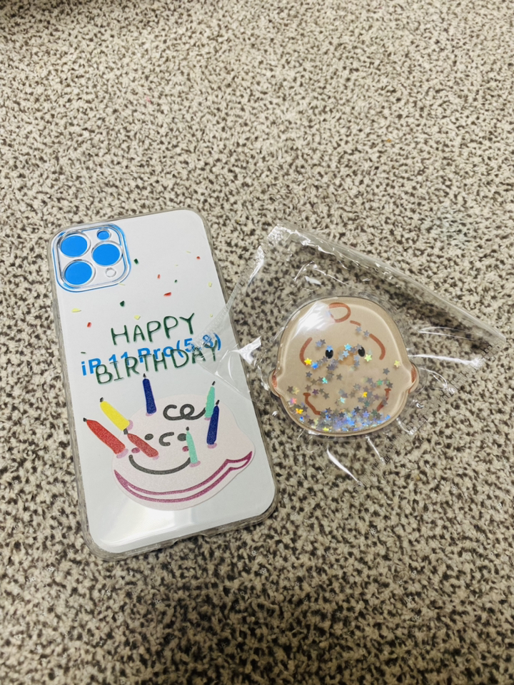 칠리 생일파티 휴대폰 케이스 그립톡
