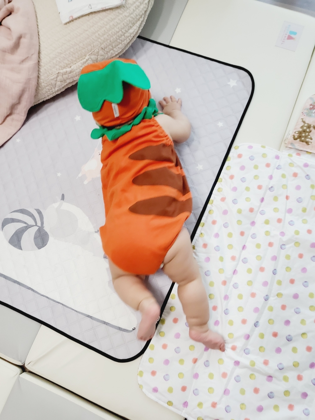 맘스케어 유아용 후르츠 민소매 바디슈트 모자