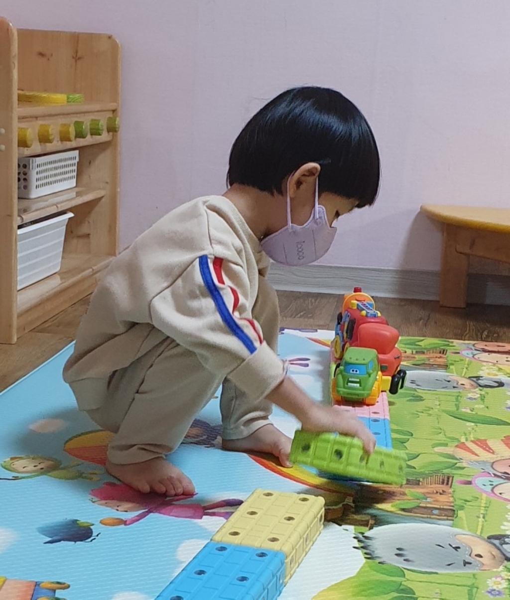 아동용 포비 맨투맨 상하의