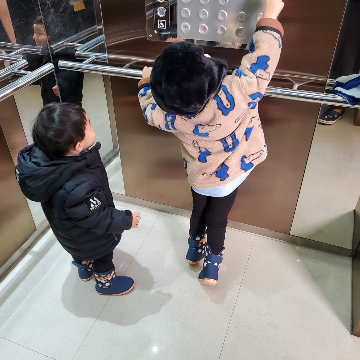 보그스 아동용 베이비 더블 닷 부츠