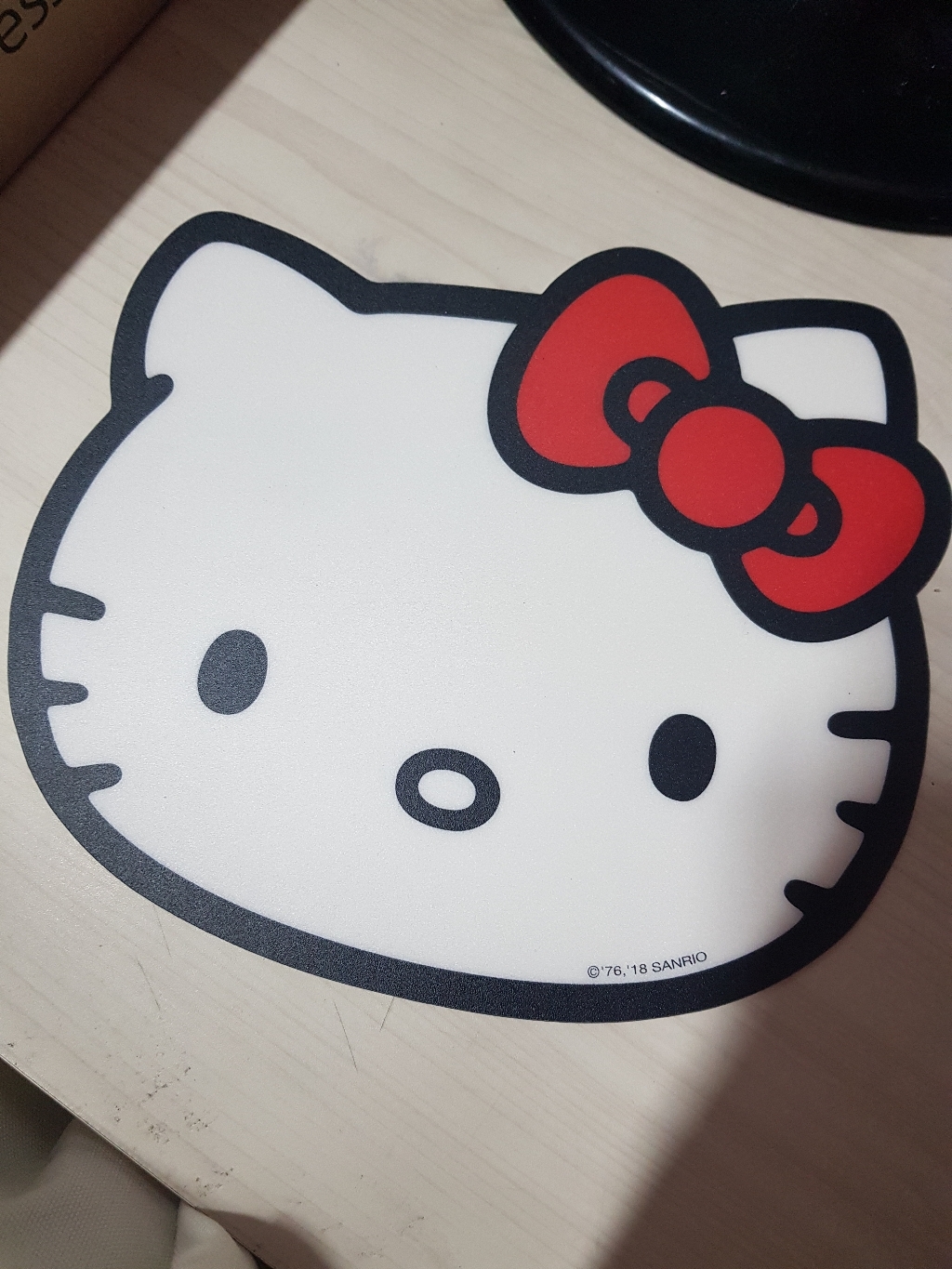 헬로키티 얼굴 마우스패드 레드 리뷰 후기