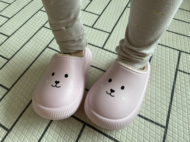 허티래빗 여아용 방한 슬리퍼