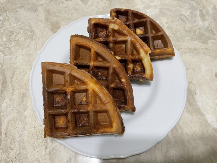 오늘의일상 브런치 라이스 와플믹스 플레인