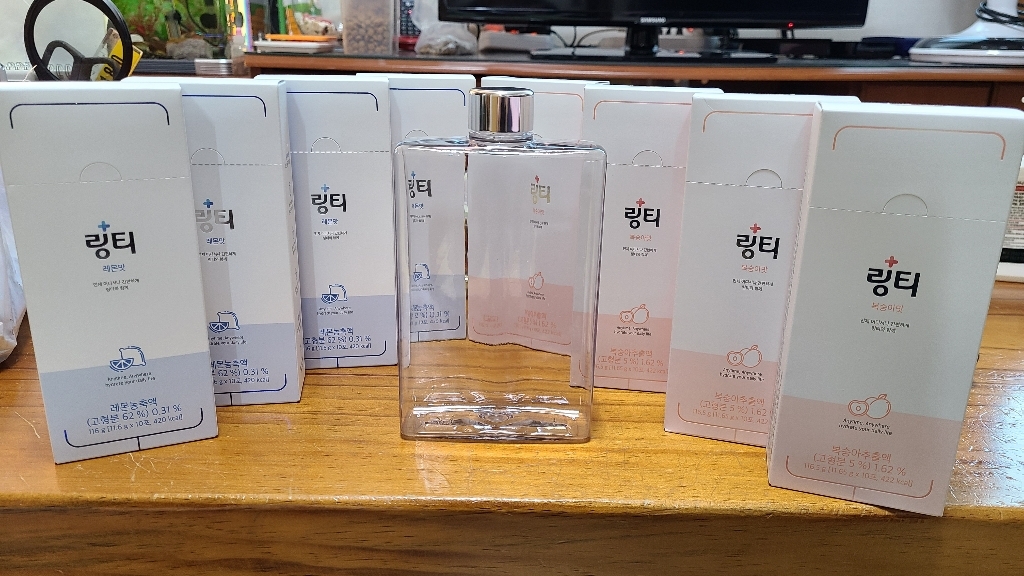 링티 8박스 사각보틀