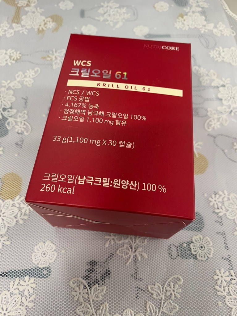 뉴트리코어 WCS 크릴오일 61 리뷰후기