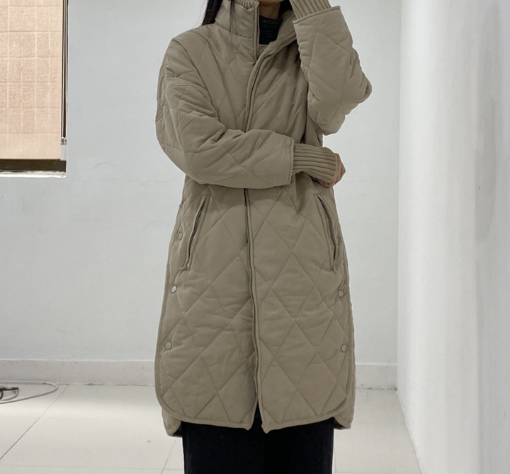 메일리 국내제작 부드럽고 따뜻한 오버핏 퀄팅 방풍 겨울 여자 여성 롱 패딩 점퍼 아우터