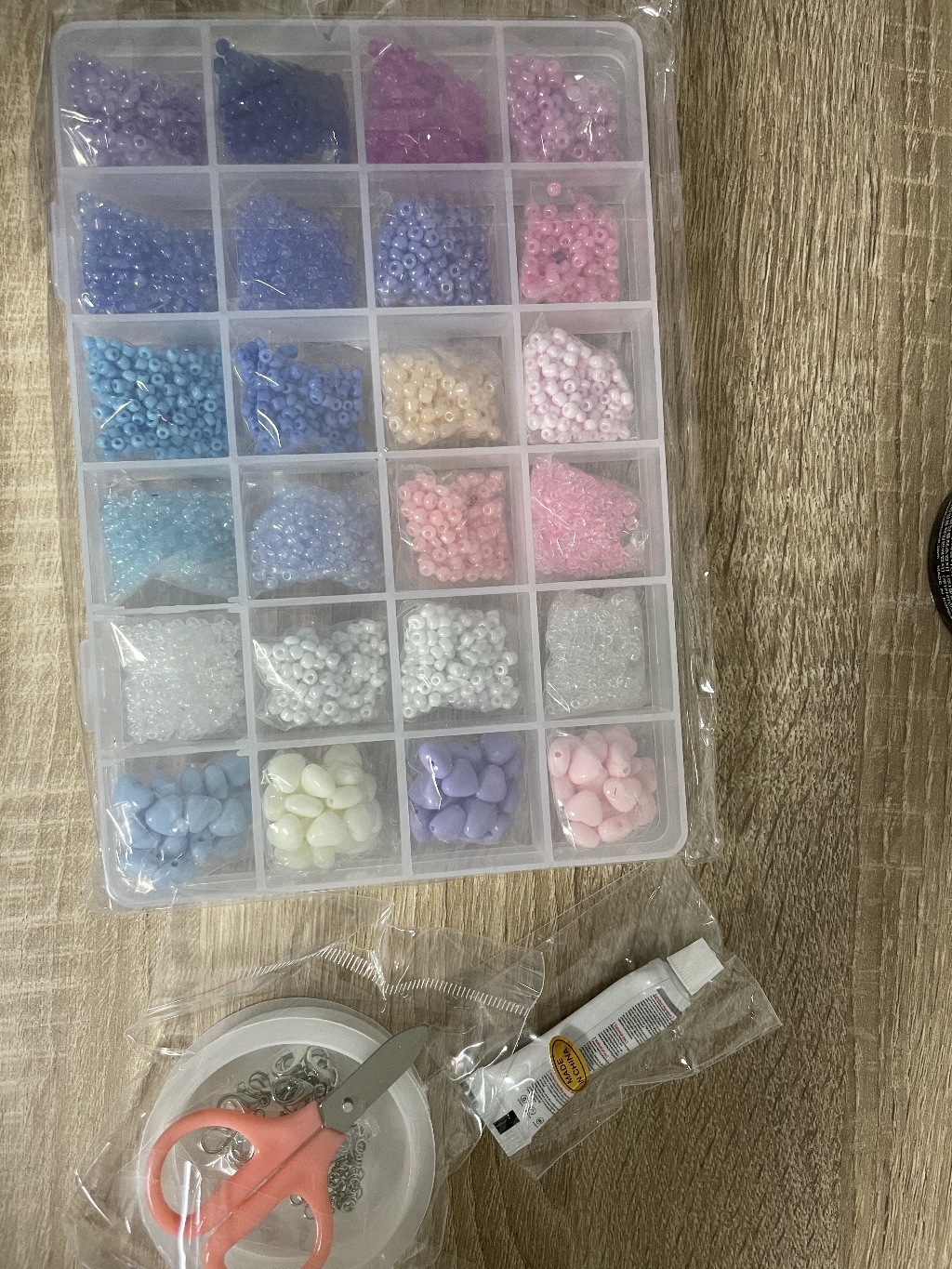 [무배/부자재포함] 비즈 반지 목걸이 팔찌 DIY 만들기 버전3
