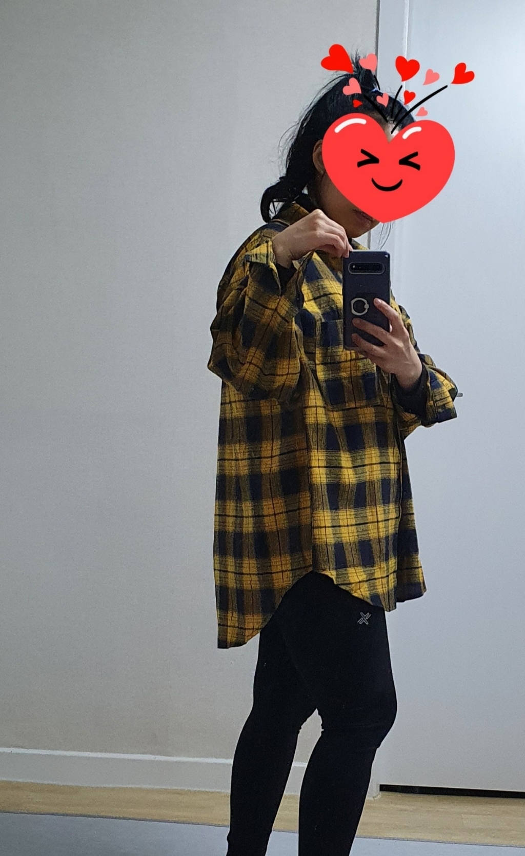 루나걸 여성용 로티 체크 셔츠
