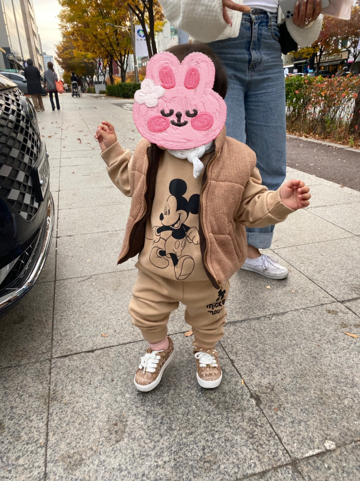 리틀래빗 아동용 봄가을 D 느낌미키 상하의