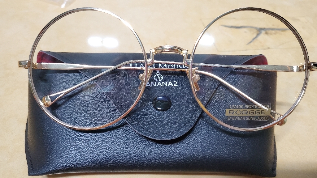 VANANA2 남여공용 빅사이즈 골드테 안경