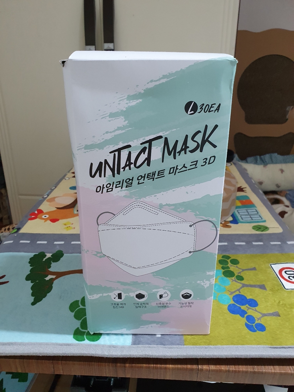 아임리얼 3D 언택트마스크 대형 베이비핑크