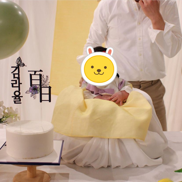 비비드레인 백일 첫돌 두돌 세돌 생일상 케이크토퍼 셋트