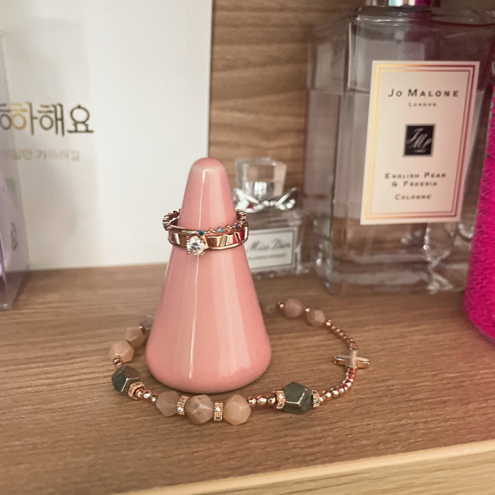 오달라 도자기 세라믹 반지걸이