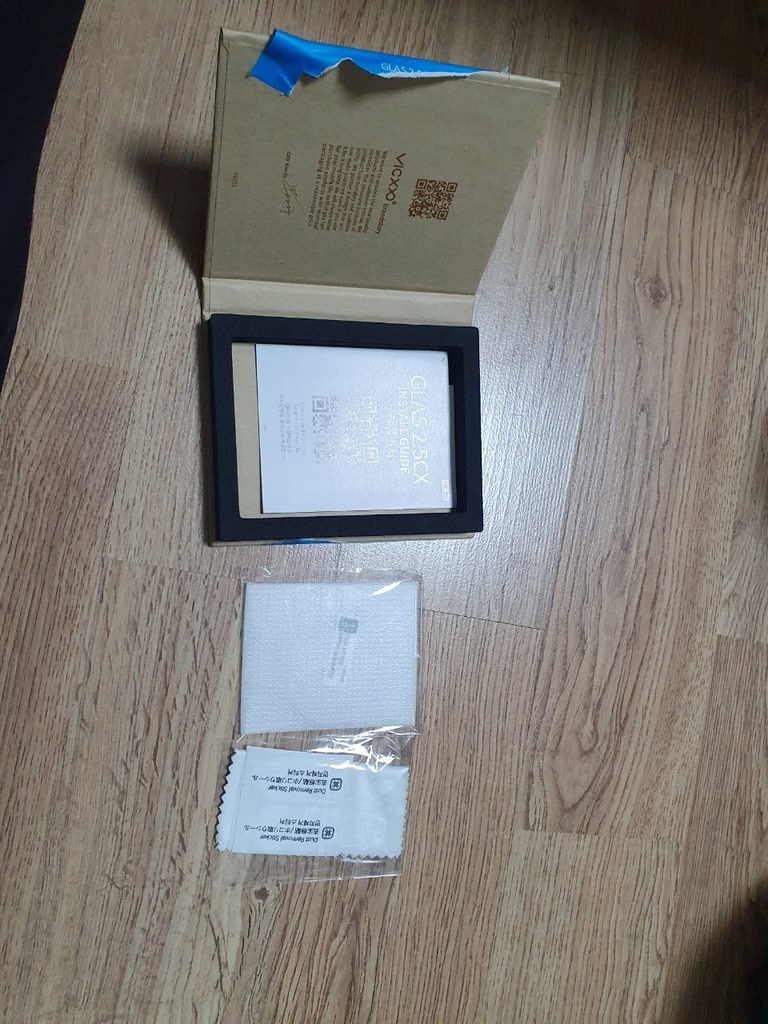 빅쏘 25CX 전면 강화유리 지문방지 갤럭시워치 액정보필름 2매