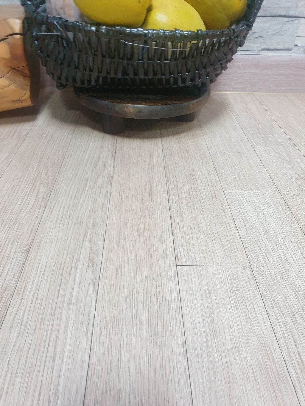 느릅나무 데코레이션 원형 납작 받침대