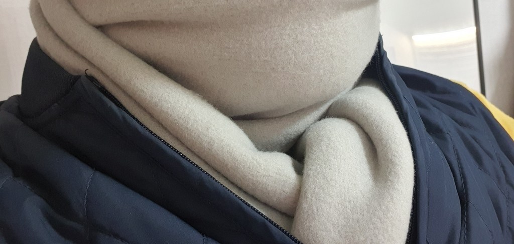 더베이직샵 남녀공용 소프트터치 핸드메이드 기모 베이직 머플러 목도리