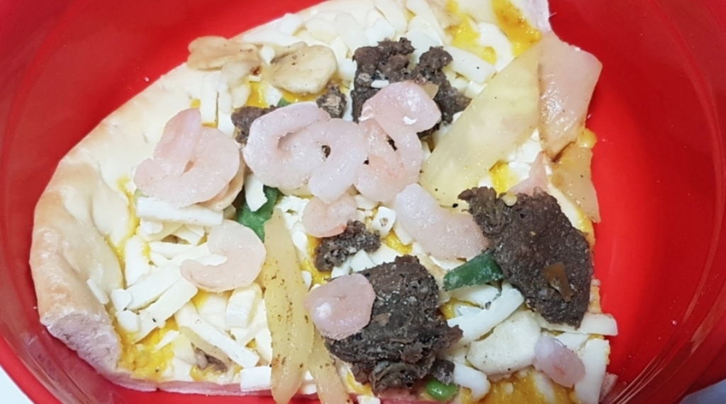 오뚜기 쉬림프 스테이크 피자 리뷰후기