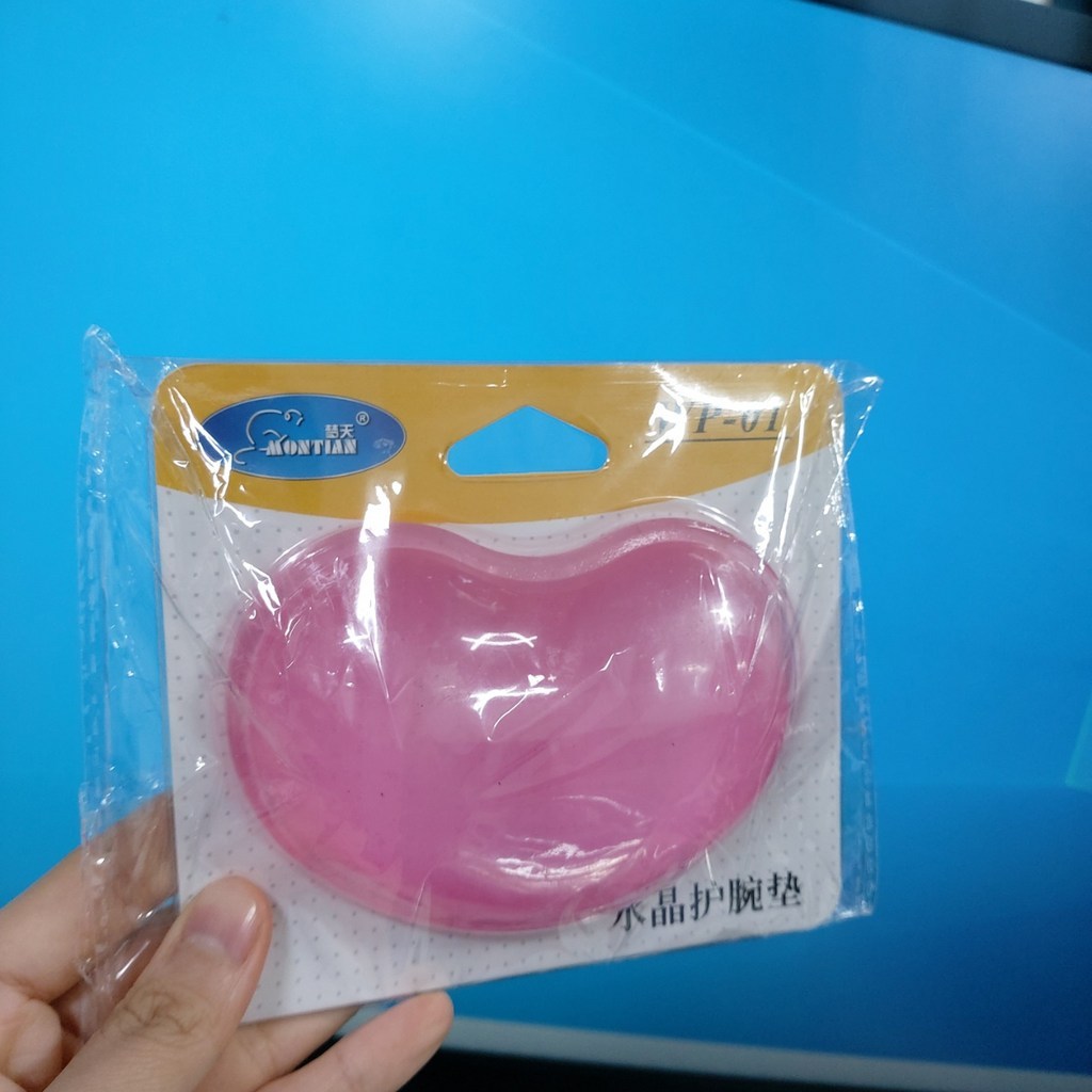 피쓰프리덤 실리콘 하트 투명 마우스 패드 손목보대