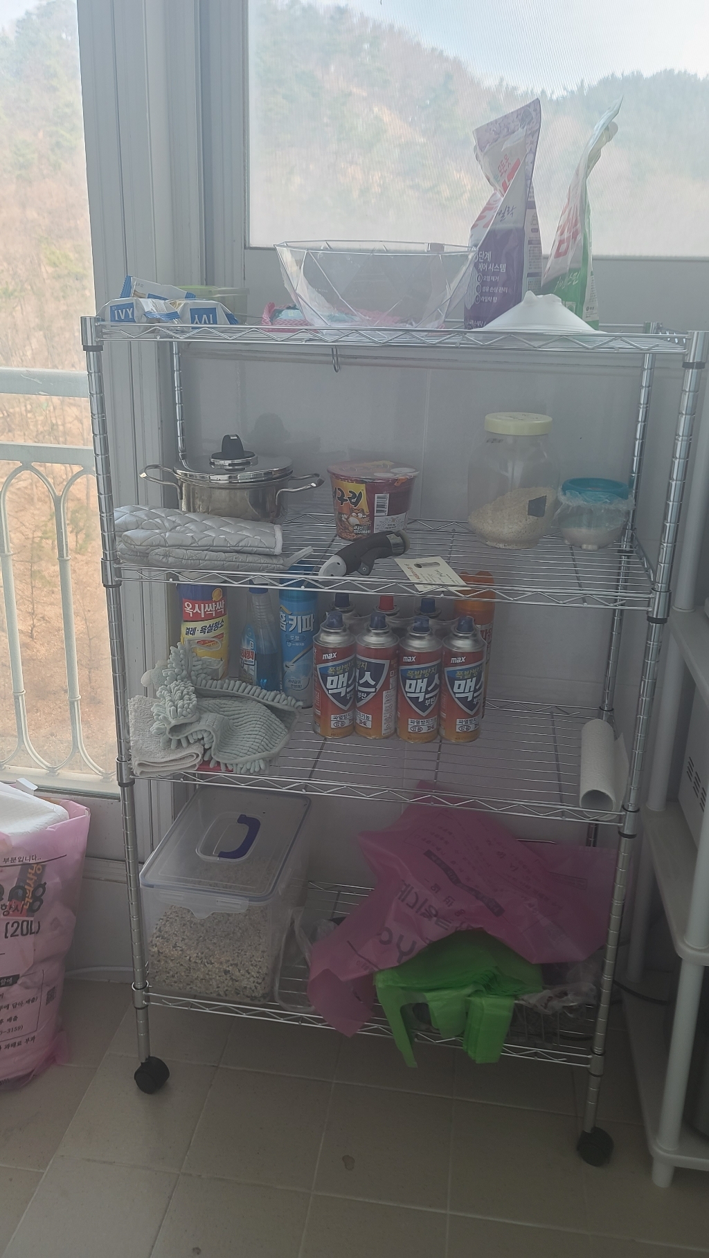할메이드 메탈 철제선반 다용도 수납정리선반