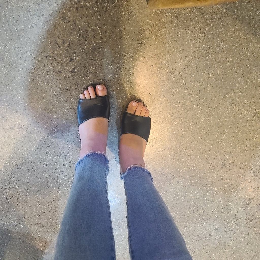 진마니아 여성용 허리밴딩 심플 밑단 사선컷팅 일자진 WJM-828 리뷰후기