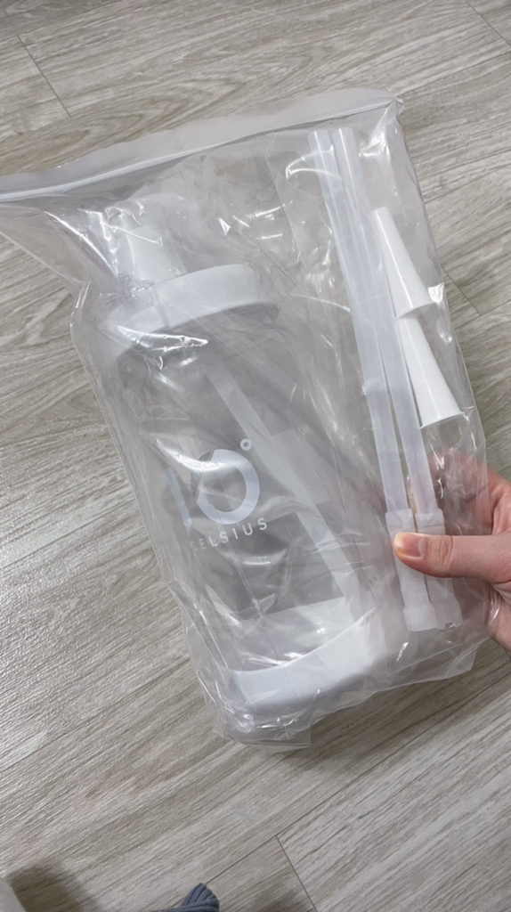 10도씨 빨대물통 빨대