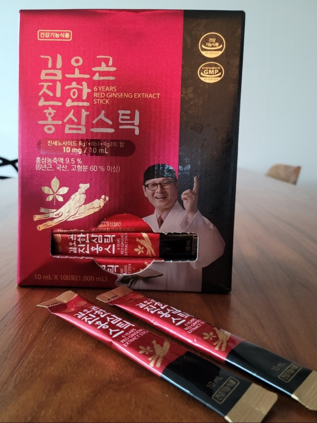 김오곤 진한 홍삼스틱 쇼핑백