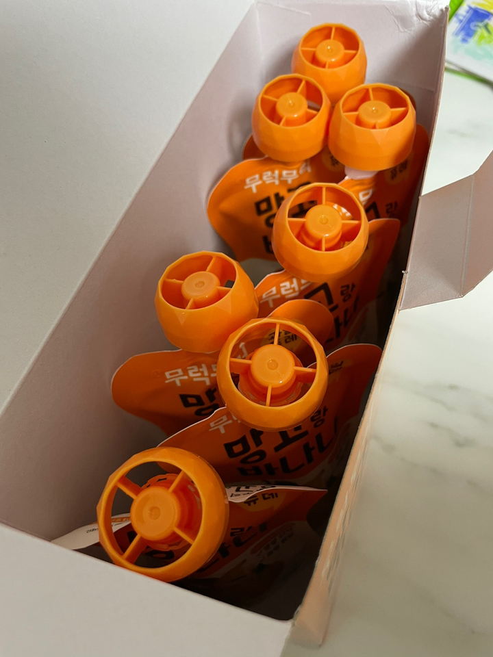 무럭무럭 과일 퓨레 망고랑 바나나