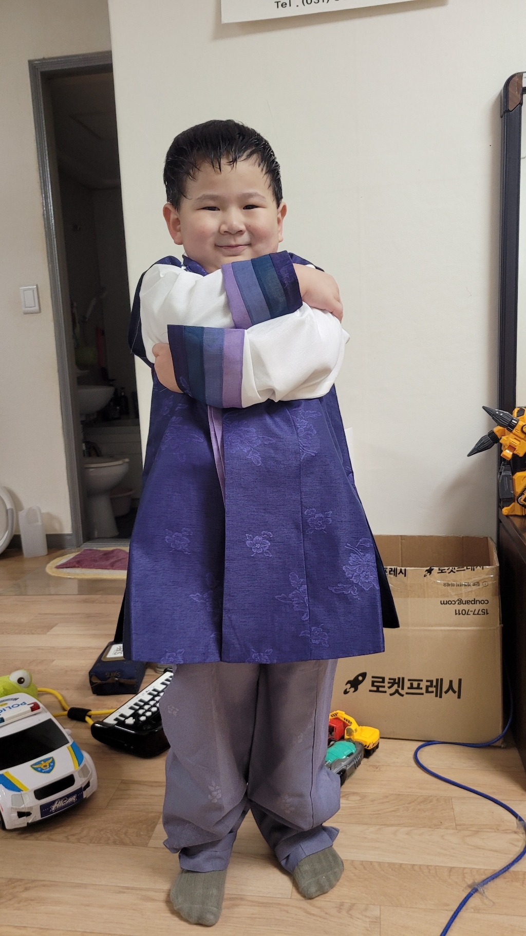 더예한복 남아용 205 한울사랑 한복세트